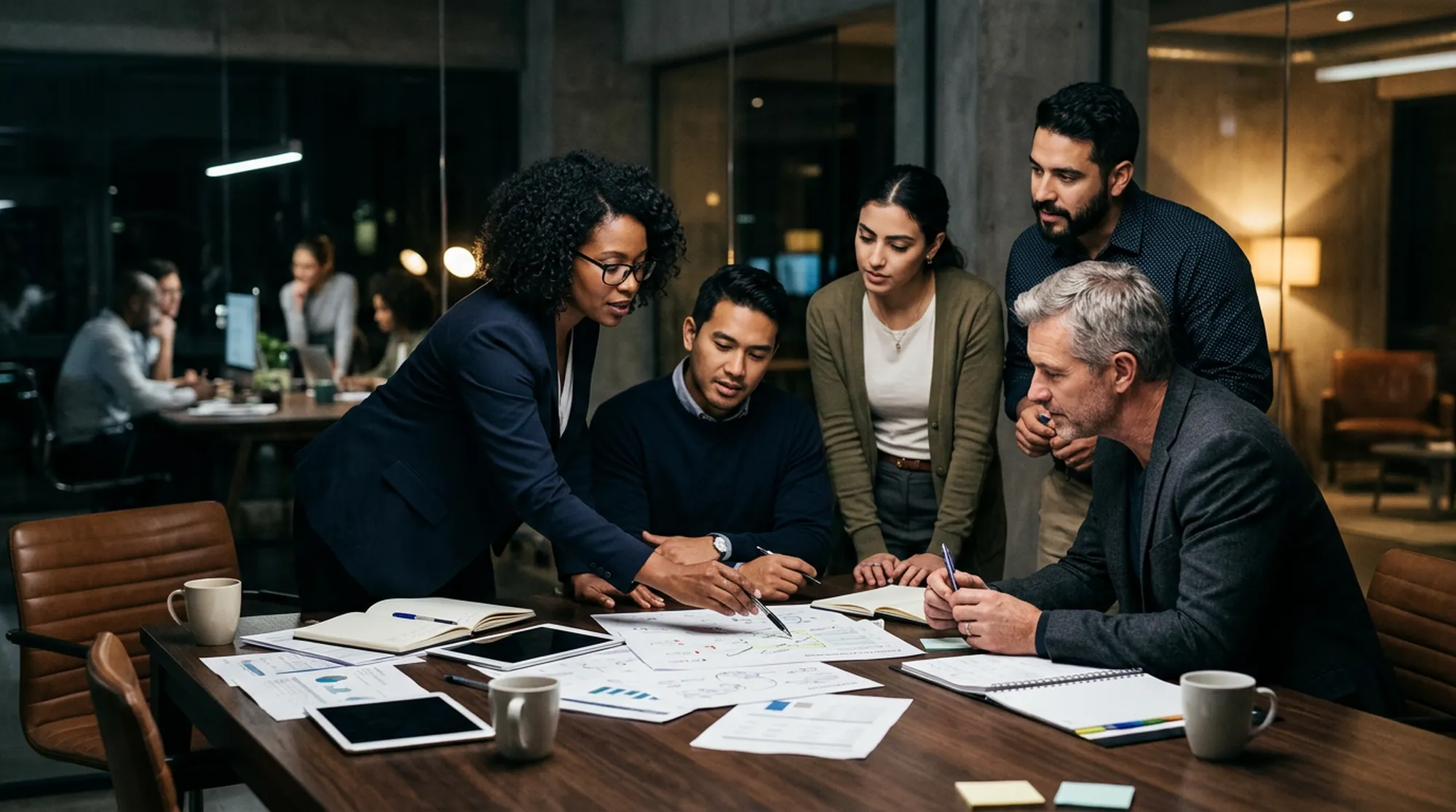 Zespół przy pracy nad materiałami edukacyjnymi o ubezpieczeniach